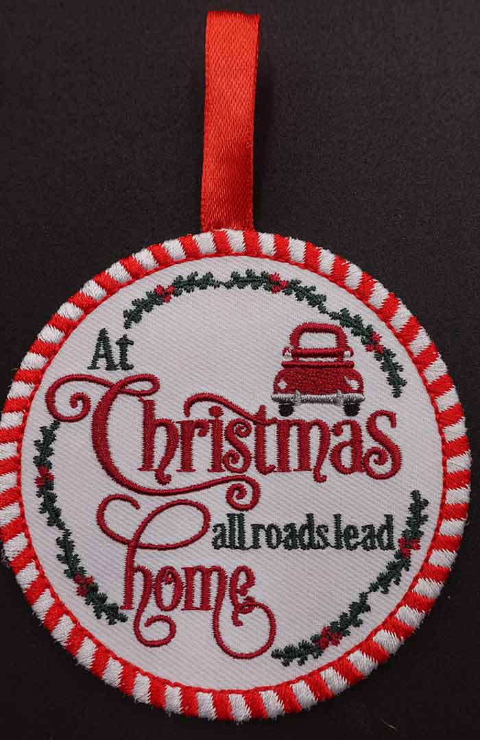 AllRoadsHome | Embroidery Legacy all roads ornament embroidery design