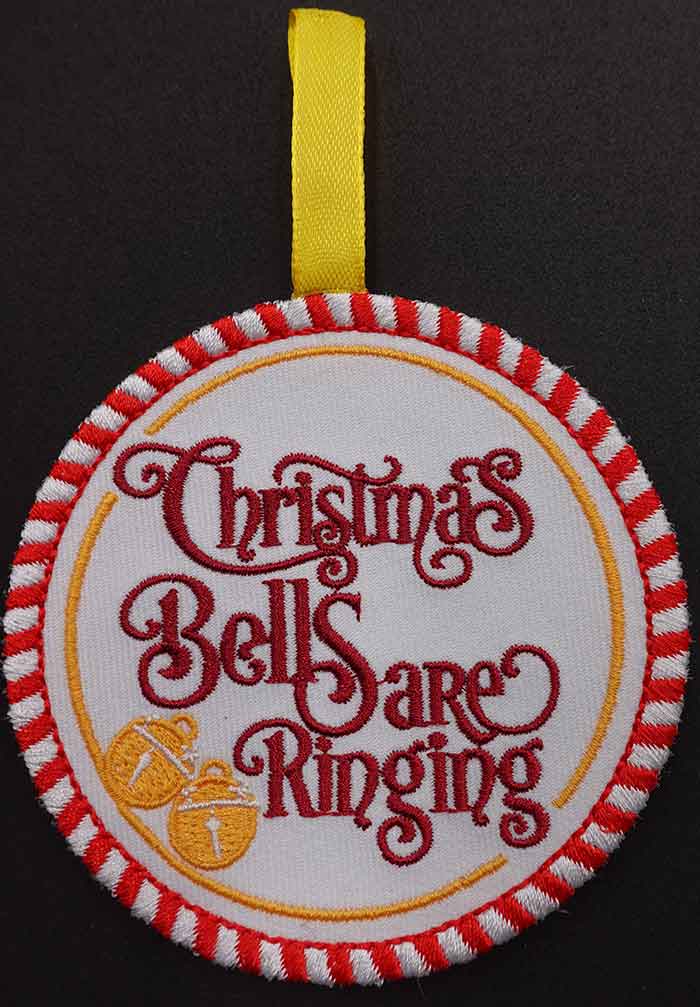 ChristmasBells | Embroidery Legacy Christmas bells ornament embroidery design