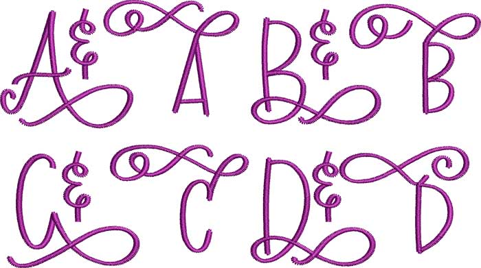 CoupleMonogram40mm_2 | Embroidery Legacy couple monogram esa font