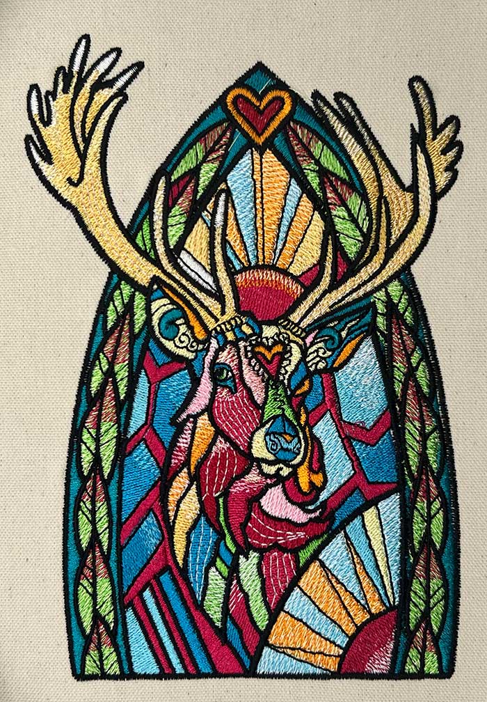 StainedGlassAnimals2-Deer | Embroidery Legacy StainedGlassAnimals2-Deer