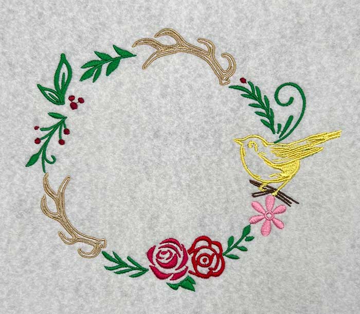FloralFrames6 | Embroidery Legacy Floral Frame 6 embroidery design