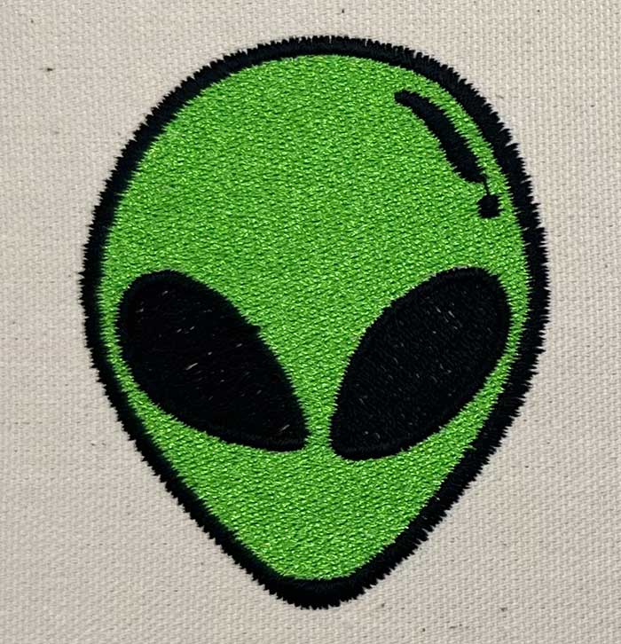 GG_AlienHead | Embroidery Legacy Alien Head Embroidery Design