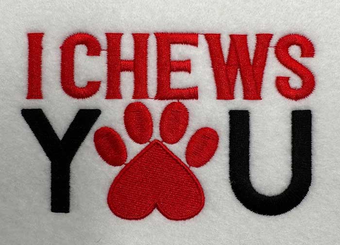 IChewsYou_sewout | Embroidery Legacy I chews you embroidery design