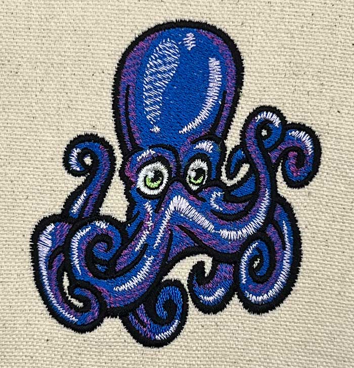 L-8607CrazyOctopus_sewout | Embroidery Legacy crazy octopus embroidery design