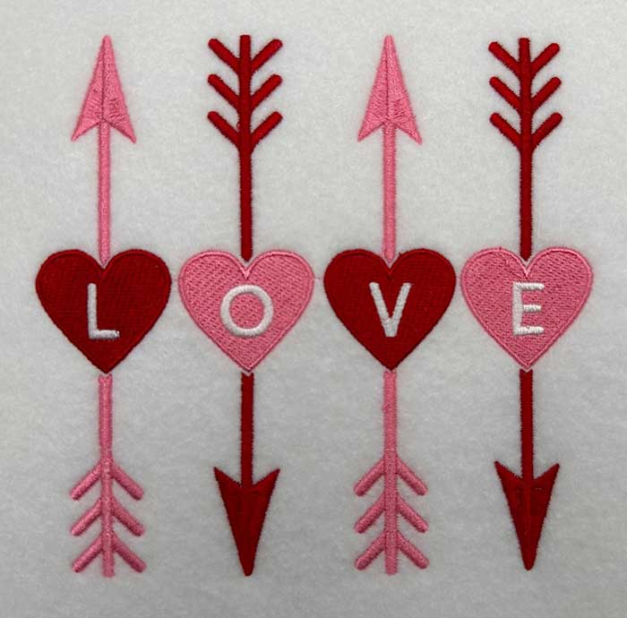lovearrows | Embroidery Legacy Love Arrows Embroidery Design