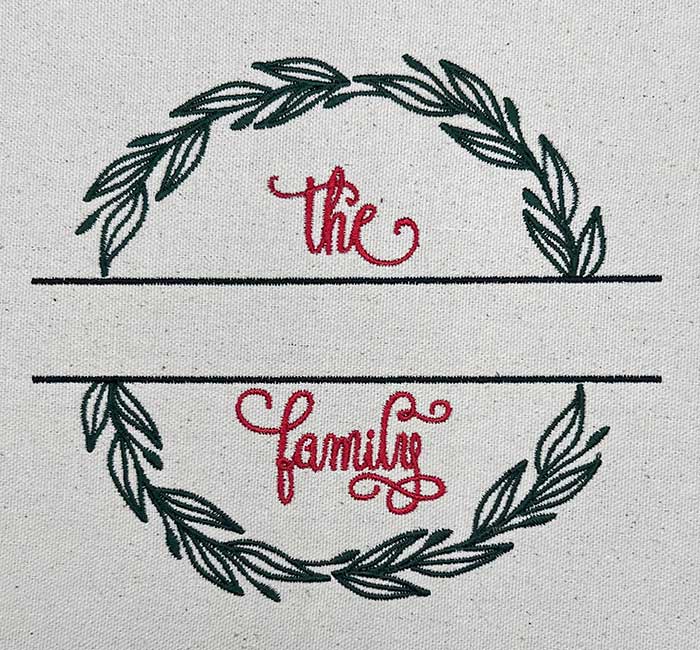 FamilyFrameMono_3 | Embroidery Legacy Family Frame Mono embroidery design