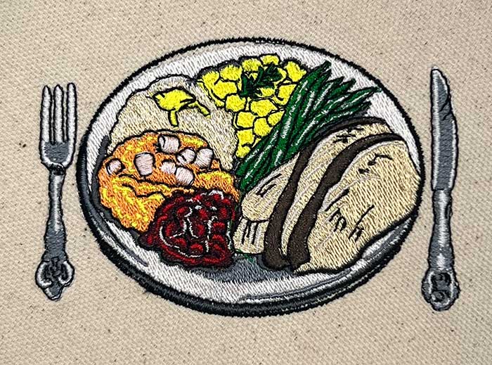 L-8641ThanksgivingMeal_sewout | Embroidery Legacy Thanksgiving meal embroidery design