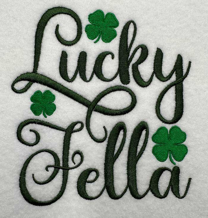 LuckyFella | Embroidery Legacy Lucky Fella embroidery design