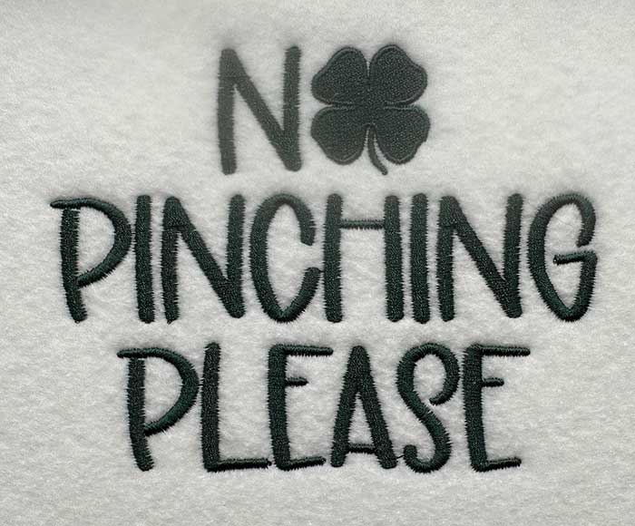 NoPinchingPlease | Embroidery Legacy No Pinching Please embroidery design