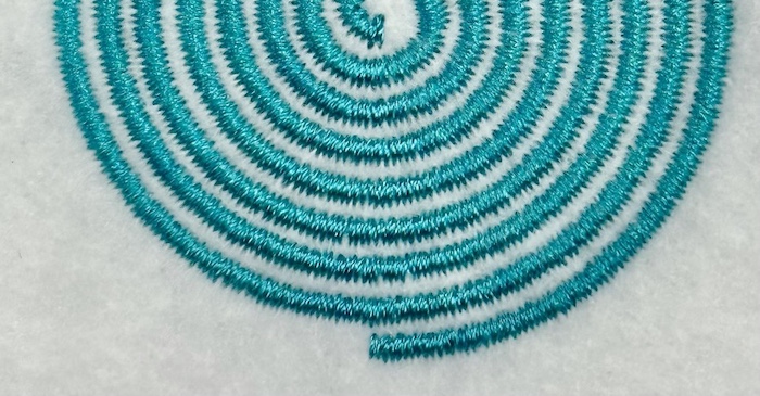 satin stitch swirl