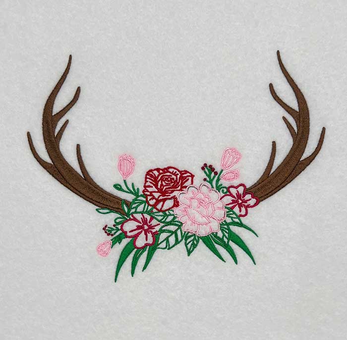 FloFraMon_18 | Embroidery Legacy Floral Frame Monogram 18 embroidery design