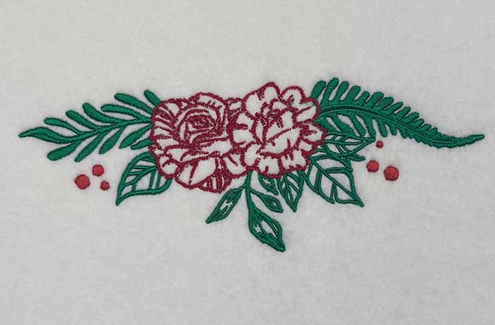 FloFraMon_20 | Embroidery Legacy Floral Frame Monogram 20 embroidery design