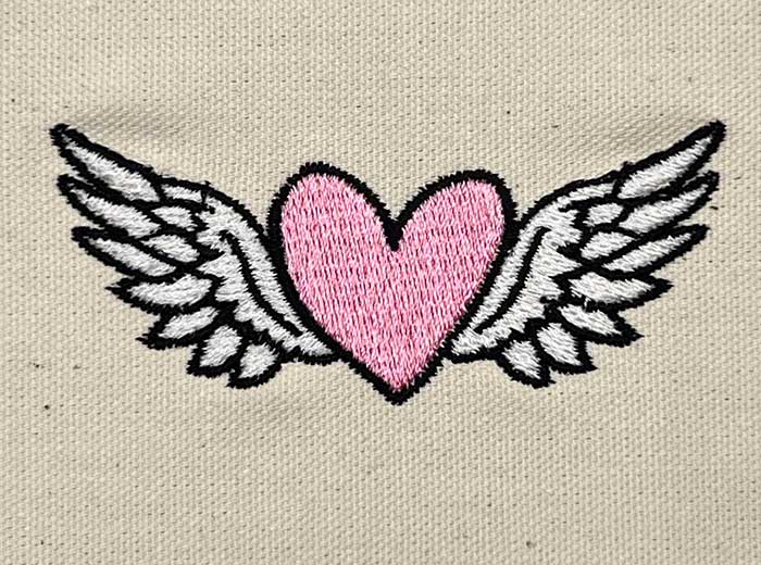 GG_FlyingHeart | Embroidery Legacy Grunge Girls flying heart embroidery design
