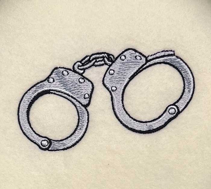 L-8655Handcuffs_sewout | Embroidery Legacy handcuffs embroidery design