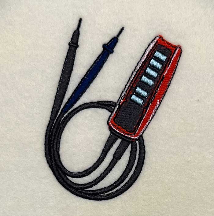 L-8668ElectricalTester_sewout | Embroidery Legacy electrical tester embroidery design