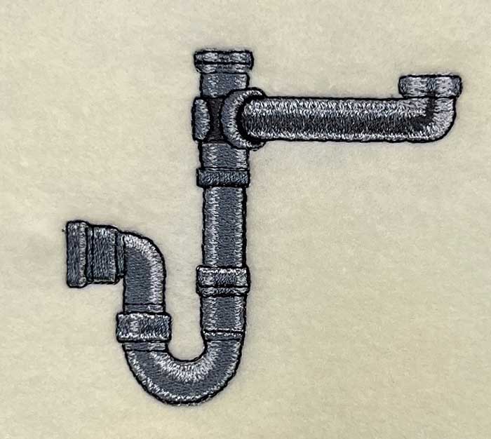L-8671SinkDrainPipes_sewout | Embroidery Legacy drain pipes embroidery design