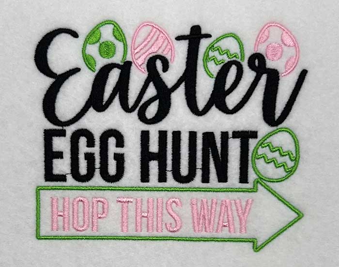 SDEasterEggHunt | Embroidery Legacy easter egg hunt embroidery design