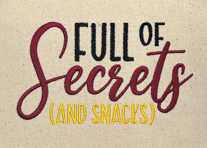 Totes1_6 | Embroidery Legacy full of secrets embroidery design