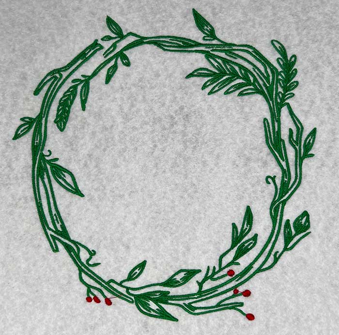 FloFraMon_22 | Embroidery Legacy Floral Frame monogram wreath embroidery design