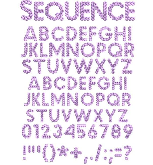ESA Embroidery Font: Sequence 30mm | Legacy