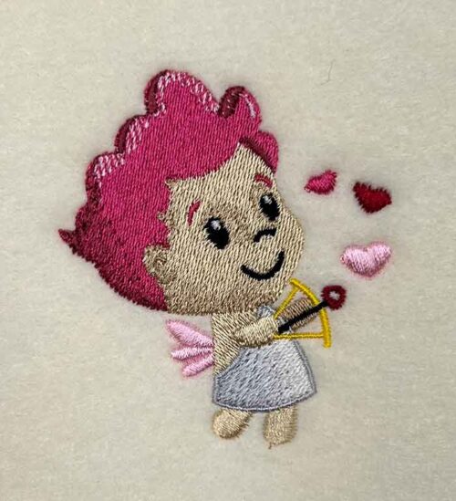 little cupid embroidery design