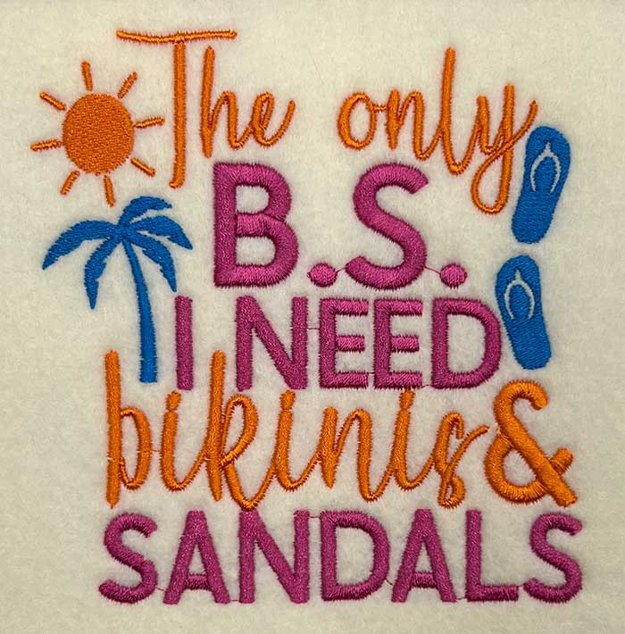 SD_BikiniSandals | Embroidery Legacy bikini sandals embroidery design