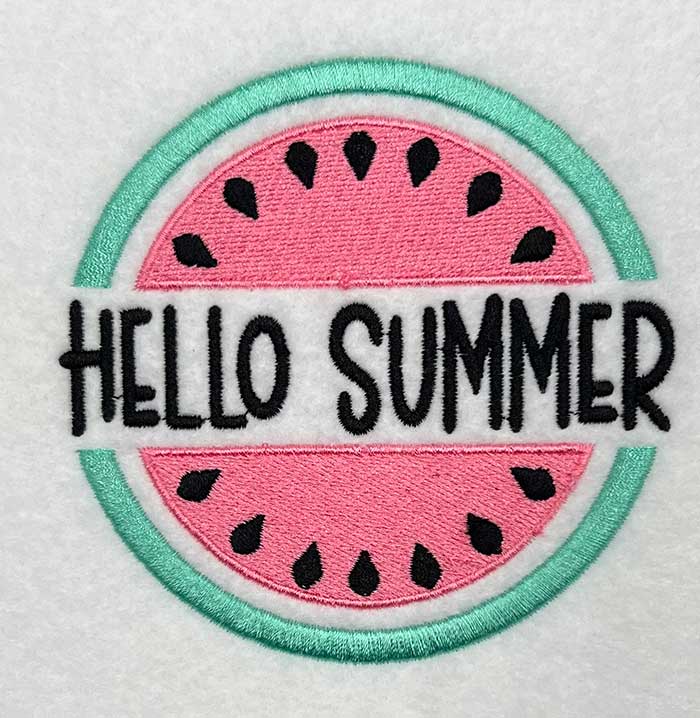 SD_HelloSummer | Embroidery Legacy hello summer embroidery design