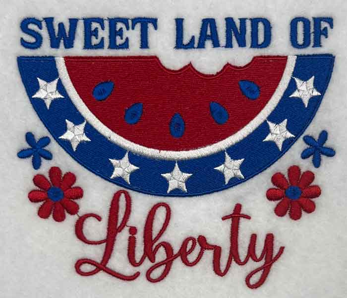 SD_SweetLiberty | Embroidery Legacy sweet land of liberty embroidery design