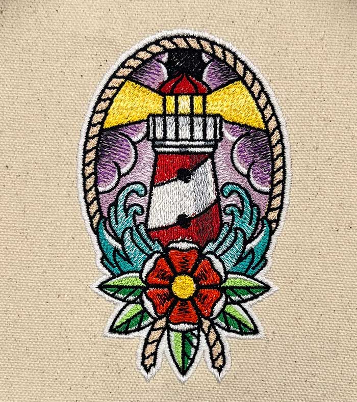 TradionalTatts06 | Embroidery Legacy lighthouse embroidery design