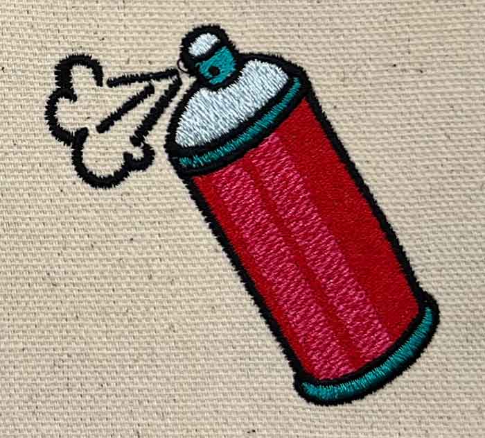 GG_SprayCan | Embroidery Legacy Grunge Girls spray can embroidery design