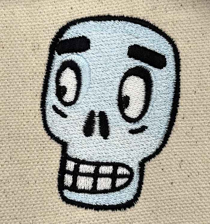 GG_SurprisedSkull | Embroidery Legacy Grunge Girls Surprised skull embroidery design