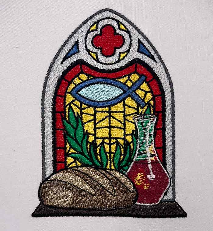 M-8733BreadandWine_sewout | Embroidery Legacy bread and wine embroidery design