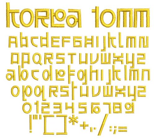 Korea 10mm esa font