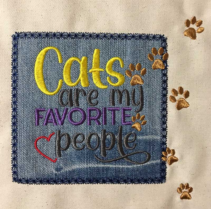 RoseM-CatsAreMyFavoritePeople- | Embroidery Legacy cats are my favorite people sew out