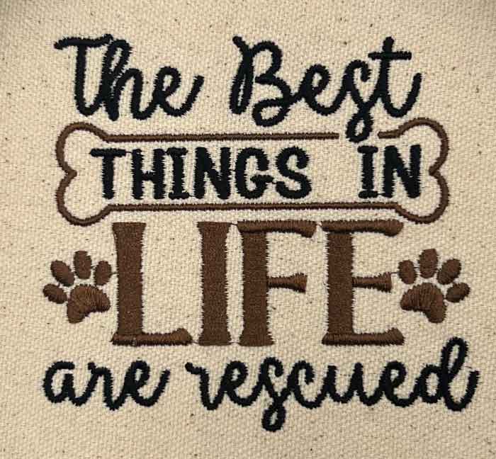 SD_BestRescued | Embroidery Legacy best rescued embroidery design