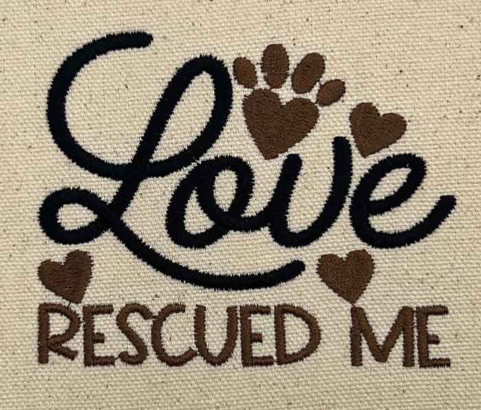 SD_LoveRescuedMe | Embroidery Legacy love rescued me embroidery design