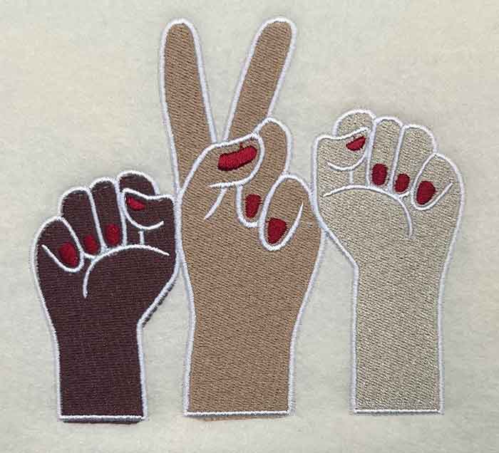 SD_MotivationalWoman_Hands | Embroidery Legacy hands embroidery design