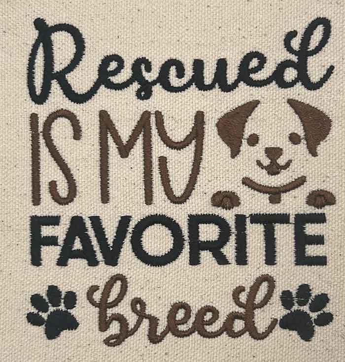 SD_RescuedBreed | Embroidery Legacy rescue breed embroidery design