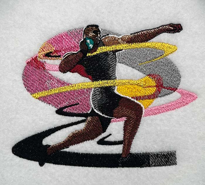 M-8754ShotPut_sewout | Embroidery Legacy shot put embroidery design
