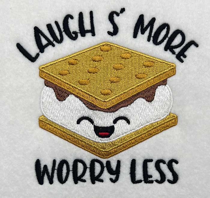 SD_LaughSmore | Embroidery Legacy laugh smore embroidery design