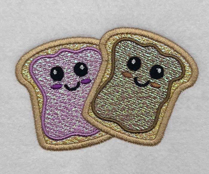 SD_PBJellyMylar | Embroidery Legacy peanut butter jelly mylar embroidery design
