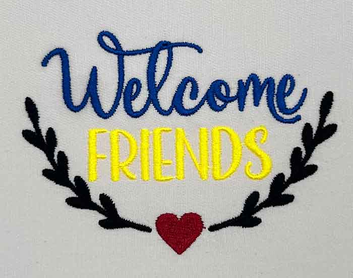 SD_WelcomePack_WelcomeFriends | Embroidery Legacy welcome friends embroidery design
