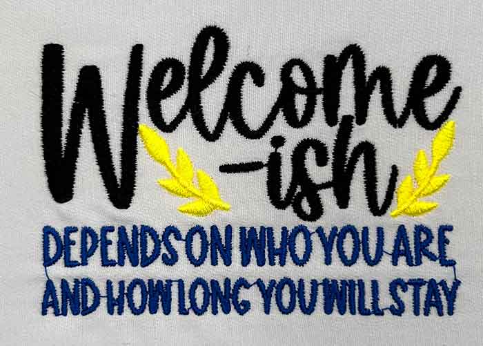 SD_WelcomePack_Welcomeish | Embroidery Legacy welcome-ish embroidery design