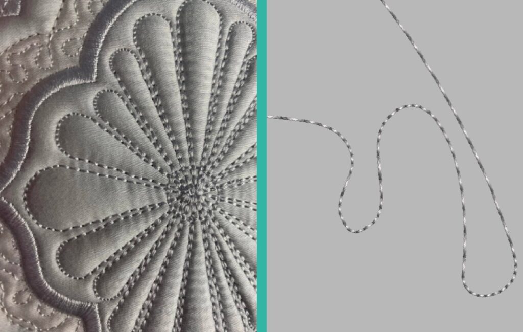 running stitch example