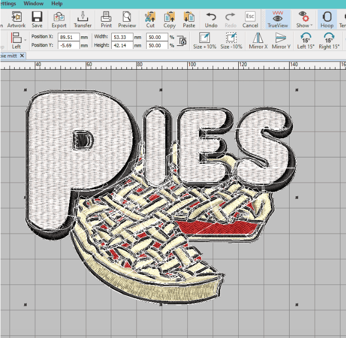how long does embroidery take-unlock the lock button
