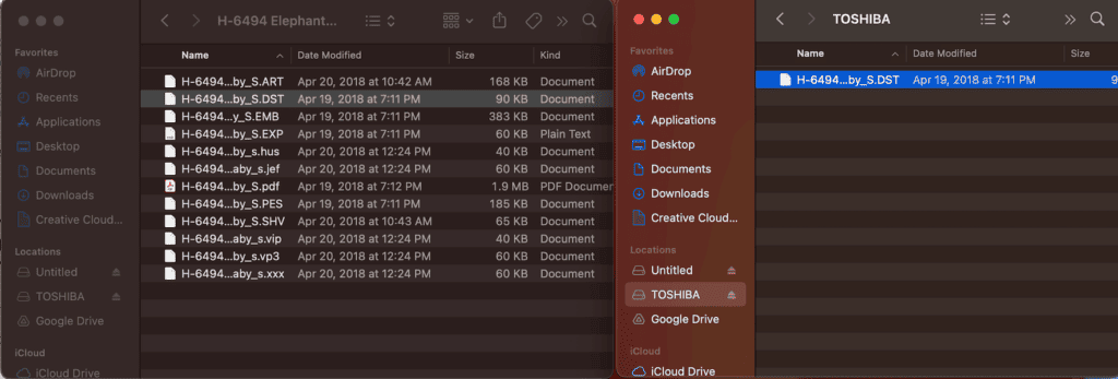 how to transfer embroidery designs from computer to machine