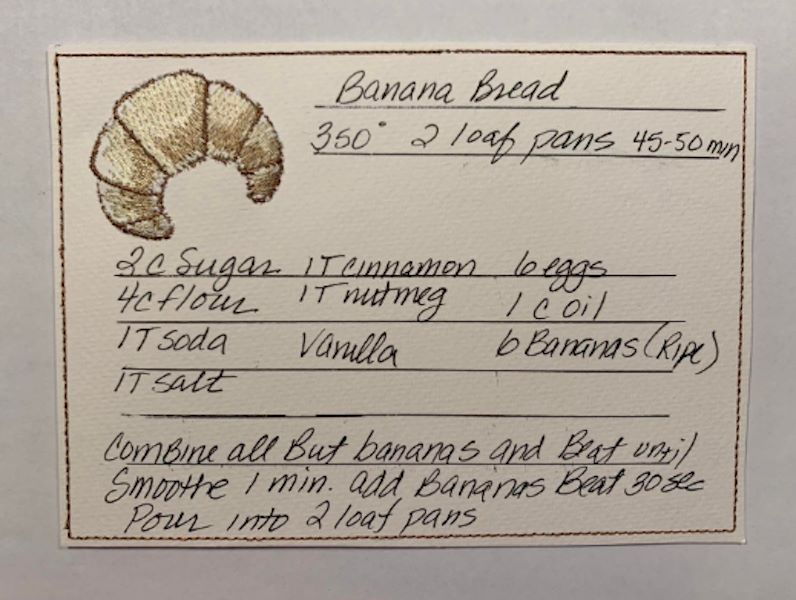 recipe card