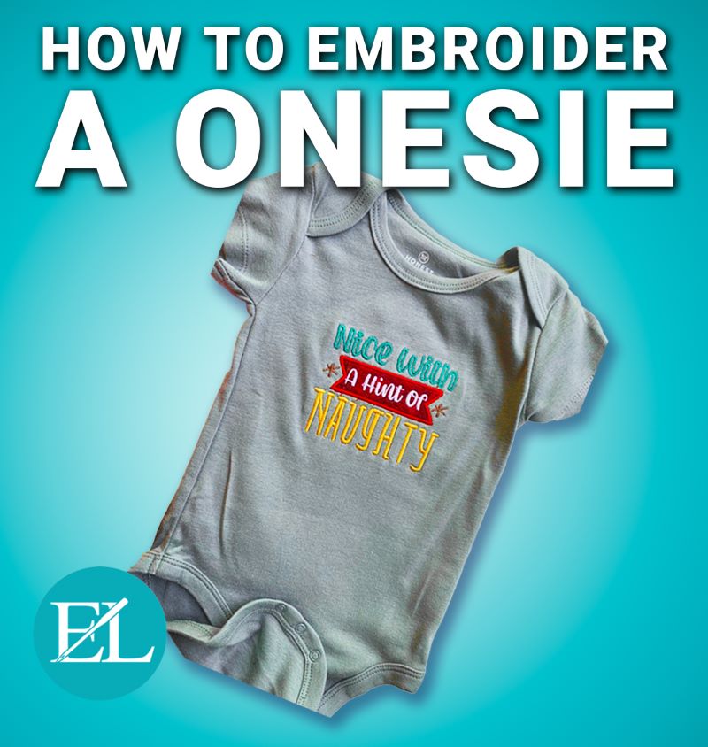 how to embroider a onesie