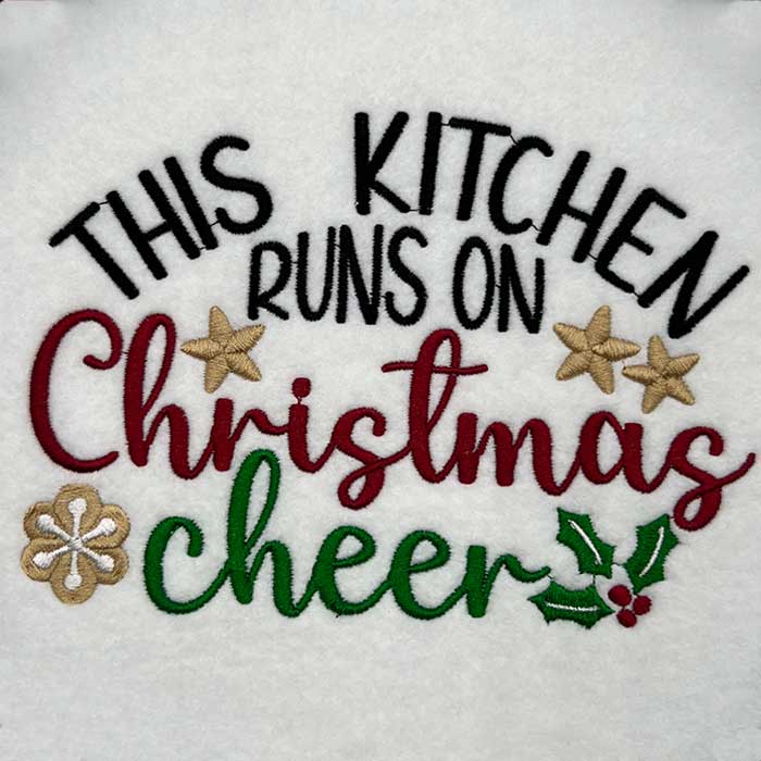 SD_KitchenChristmas | Embroidery Legacy kitchen run on cheer embroidery design