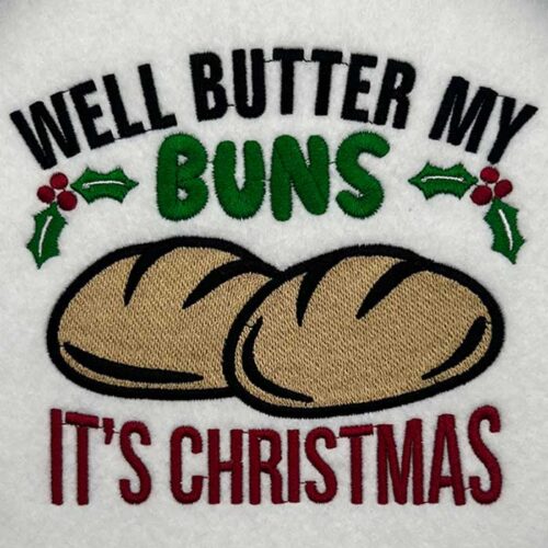 butter buns embroidery design